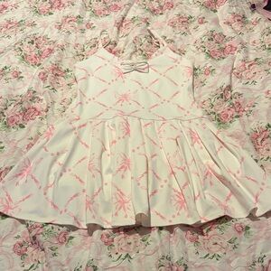 Pink Floral Mini Dress